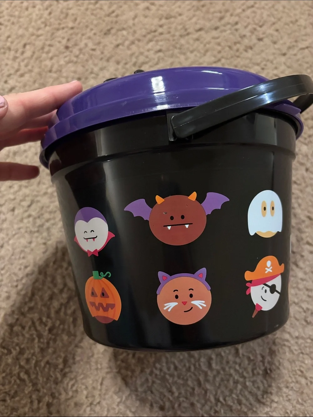 Dunkin’ Spidey Halloween Trick-or-Treat Bucket - Black & Purple